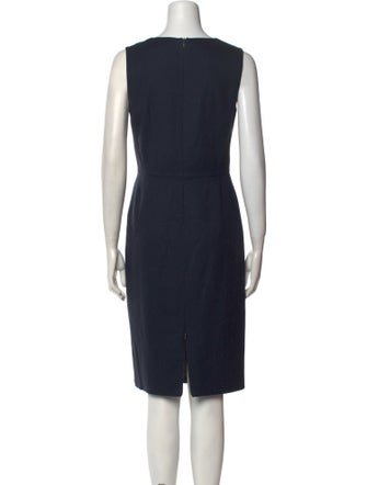Max Mara Virgin Wool Knee-Length Dress