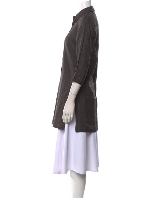 Max Mara Linen Three-Quarter Sleeve Tunic