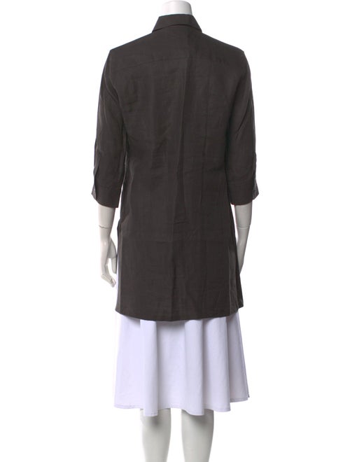 Max Mara Linen Three-Quarter Sleeve Tunic