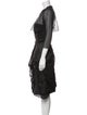 Max Mara Nylon Ruffle Embellishment Dress Set