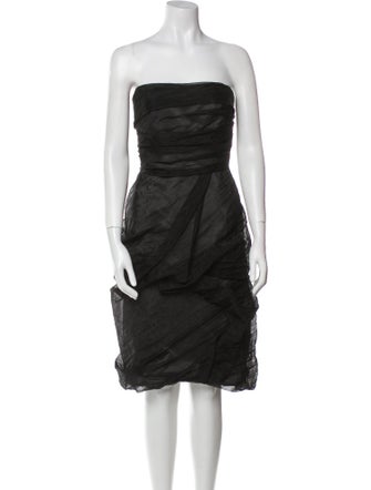Max Mara Nylon Ruffle Embellishment Dress Set