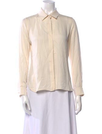 Max Mara Long Sleeve Button-Up Top