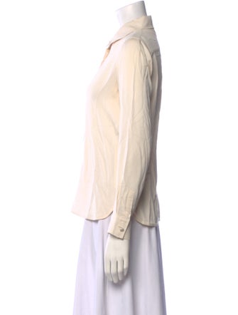 Max Mara Long Sleeve Button-Up Top