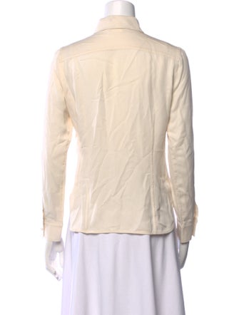 Max Mara Long Sleeve Button-Up Top