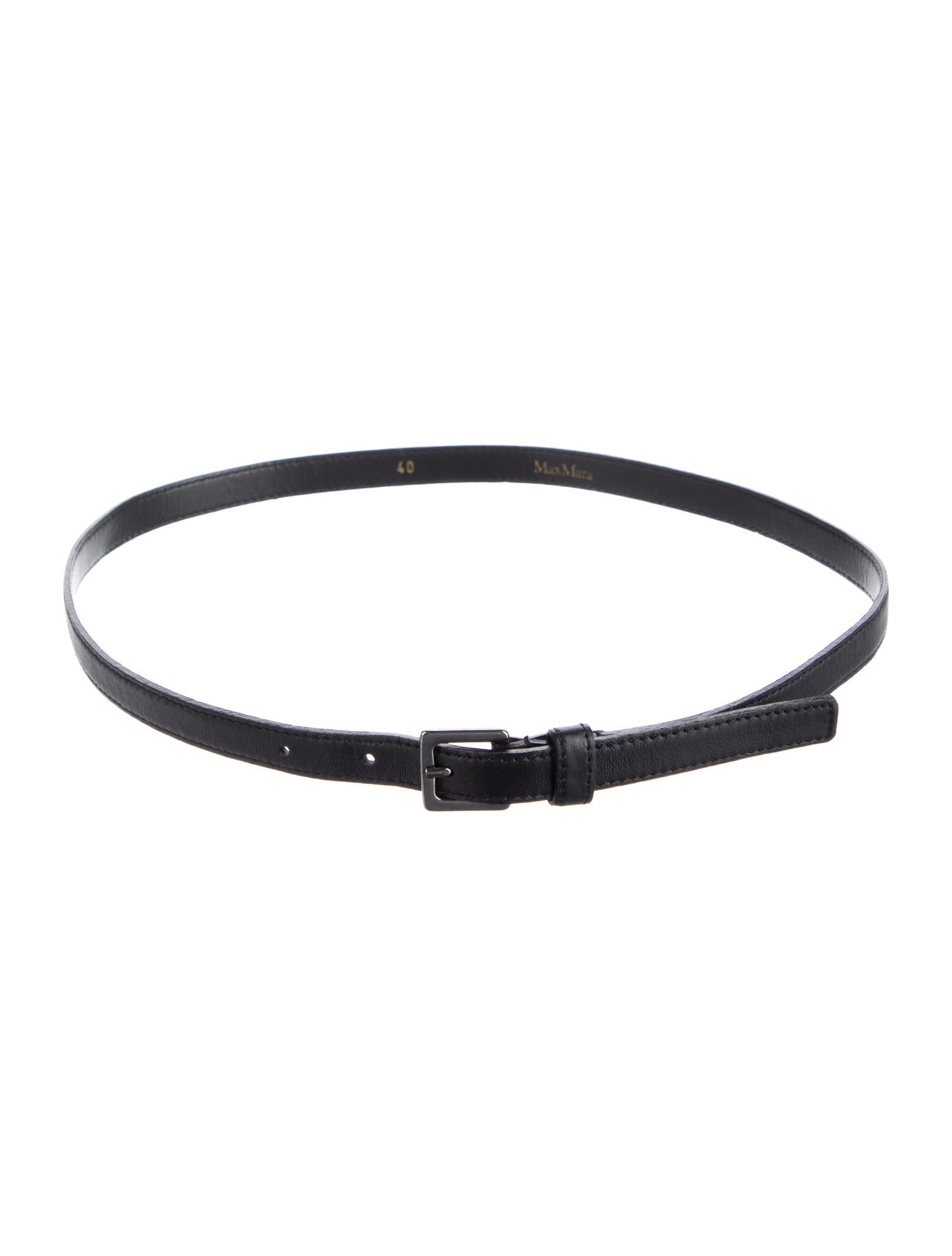 Max Mara Skinny Leather Belt