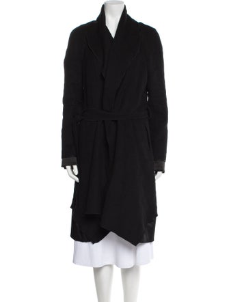 Max Mara Wool Faux Fur Coat