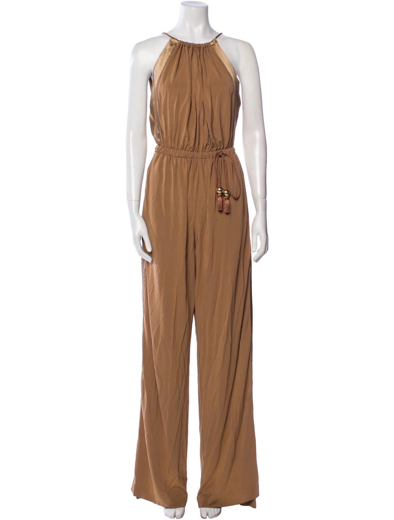 Max Mara Silk Crew Neck Jumpsuit