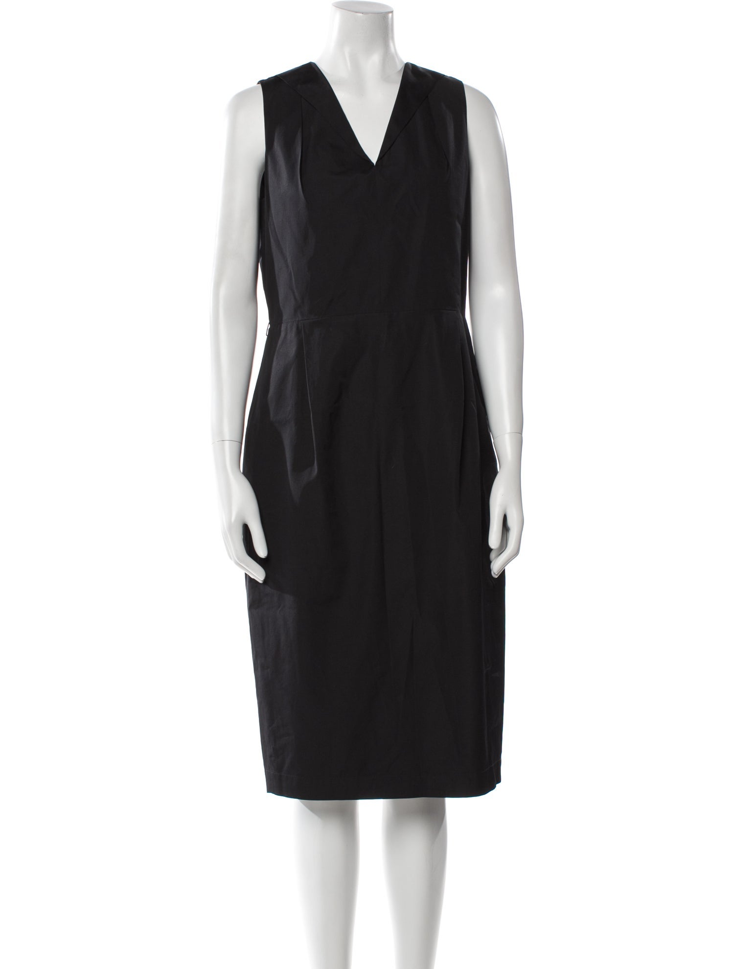 Max Mara V-Neck Midi Length Dress