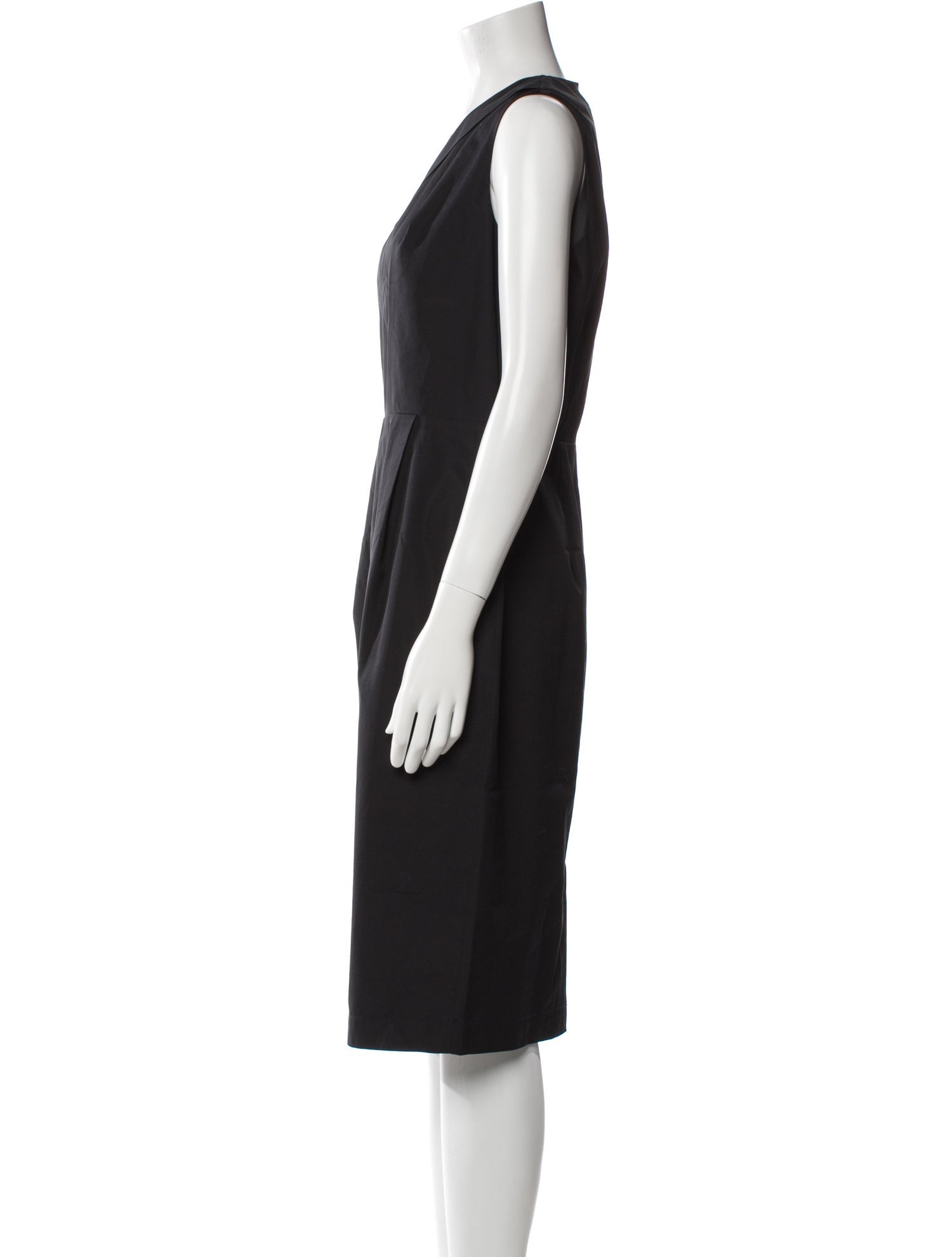 Max Mara V-Neck Midi Length Dress