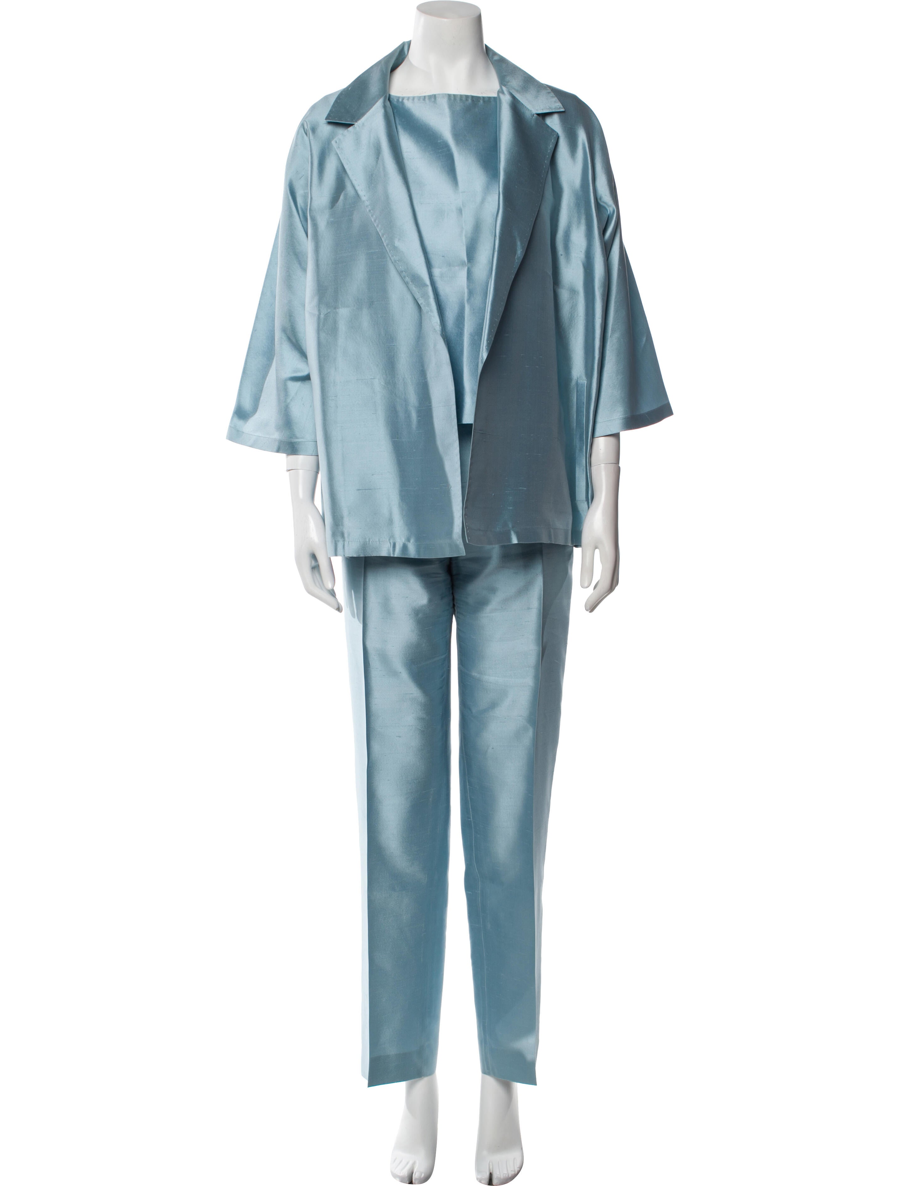 Max Mara Silk Pant Set