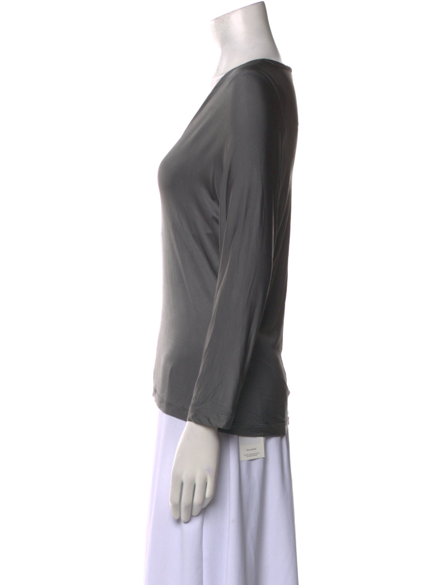 Max Mara V-Neck Three-Quarter Sleeve Top