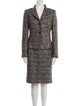 Max Mara Tweed Pattern Skirt Suit