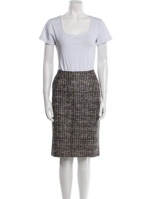 Max Mara Tweed Pattern Skirt Suit