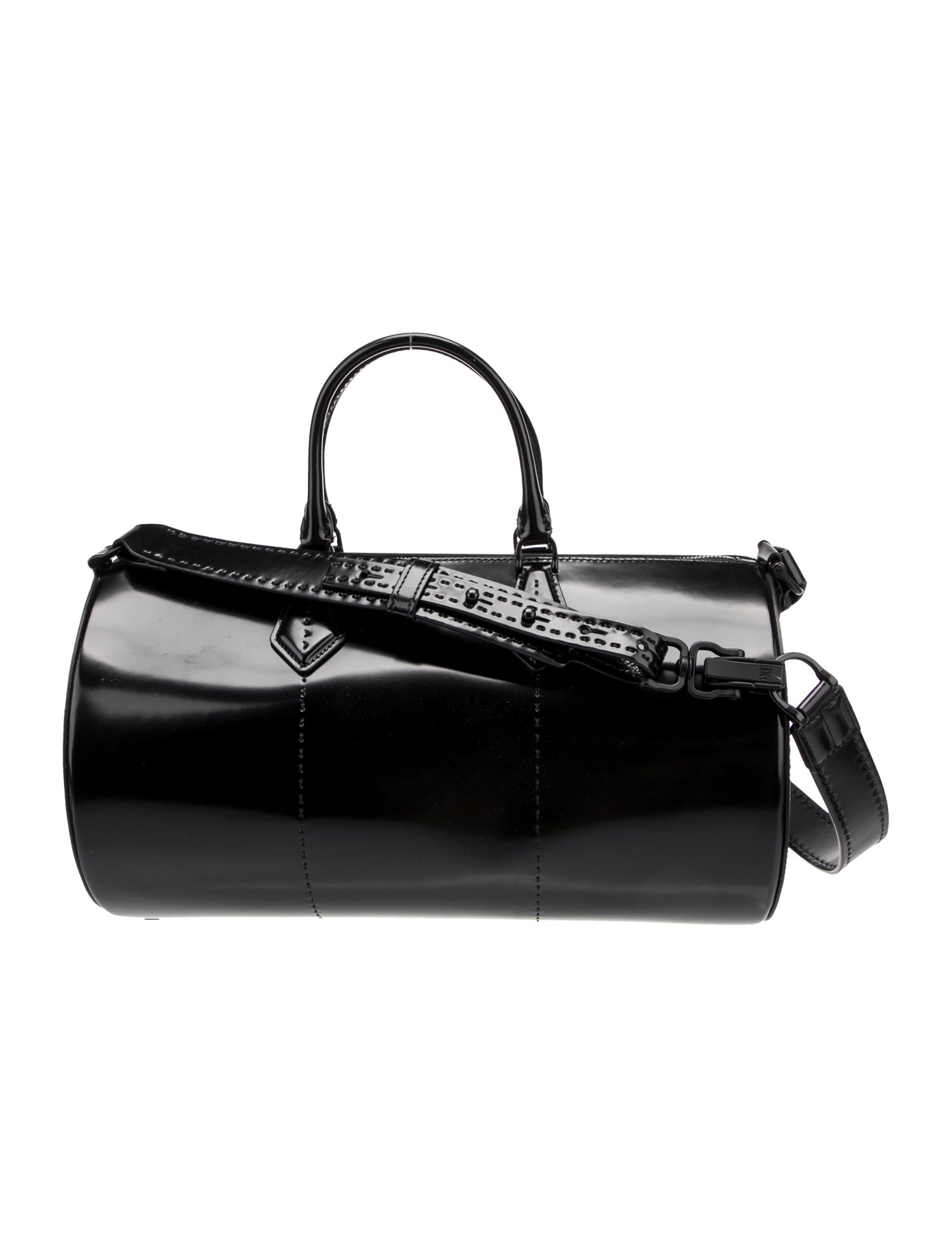 Max Mara Patent Leather Top Handle Bag