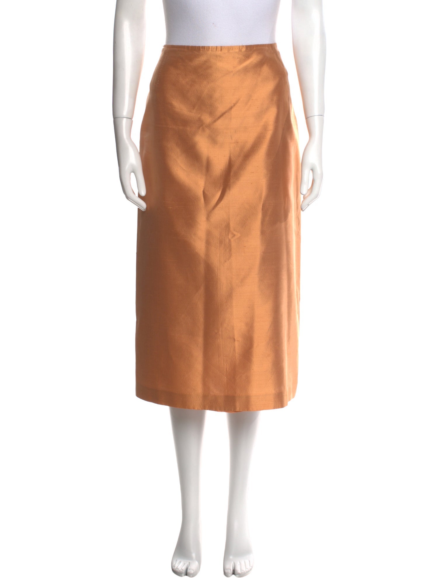 Max Mara Silk Midi Length Skirt