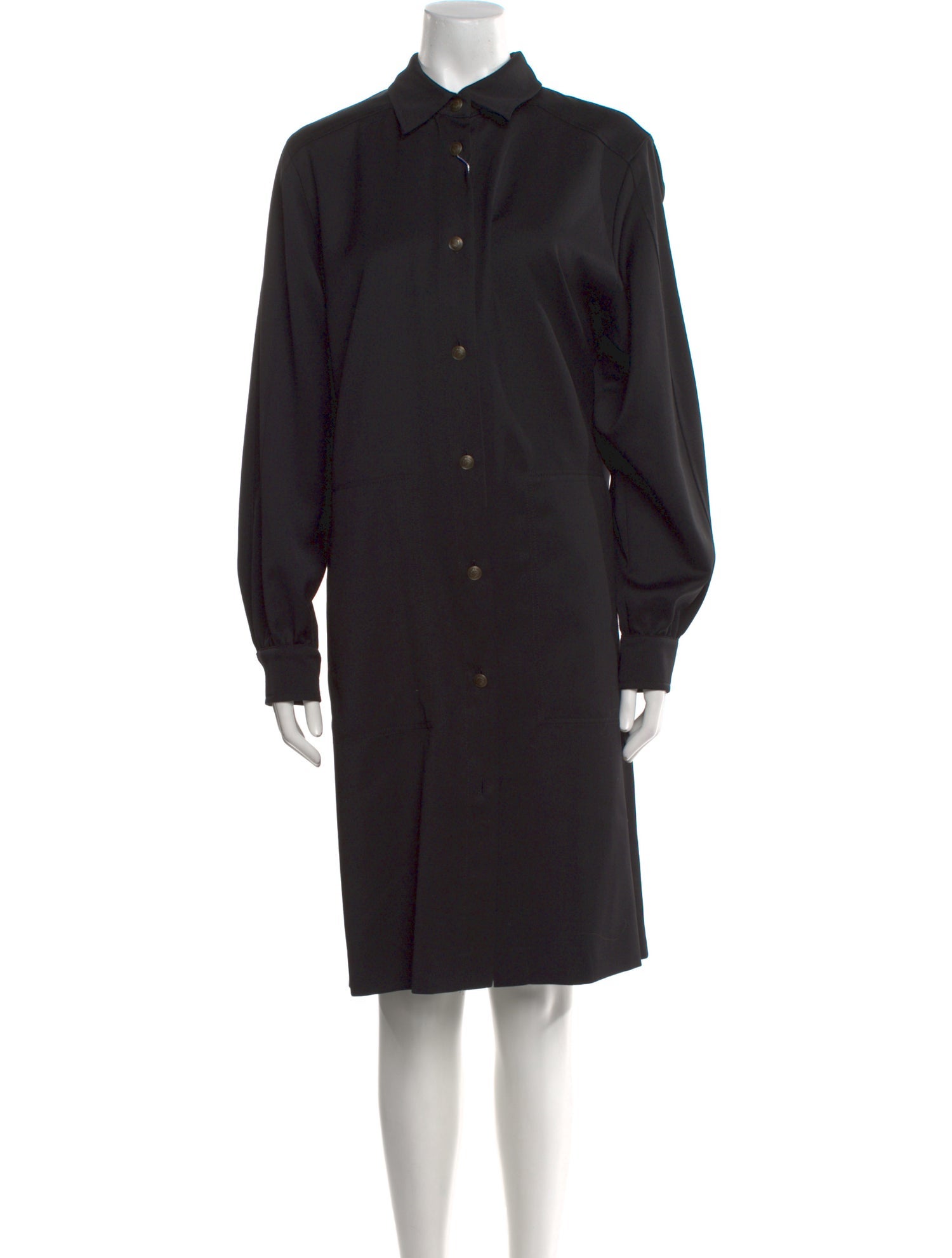 Max Mara Virgin Wool Knee-Length Dress