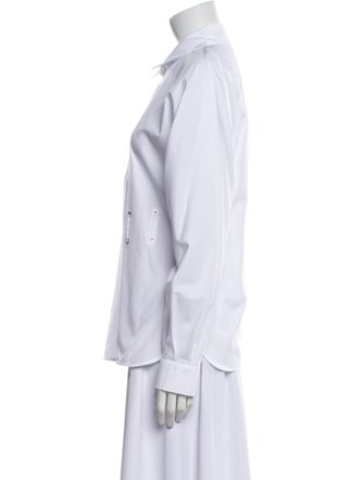 Max Mara Long Sleeve Button-Up Top