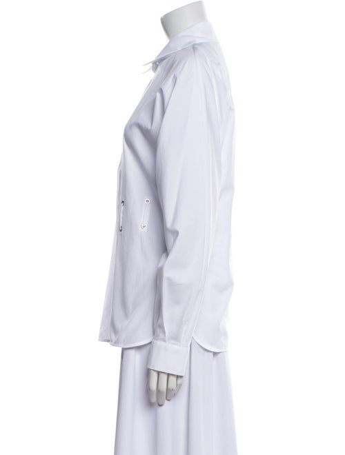 Max Mara Long Sleeve Button-Up Top