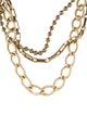 Max Mara Multistrand Chain Link Necklace