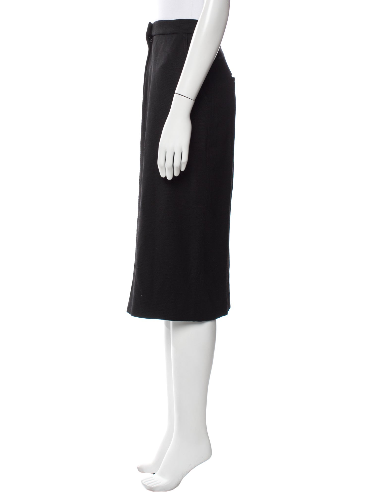 Max Mara Virgin Wool Midi Length Skirt