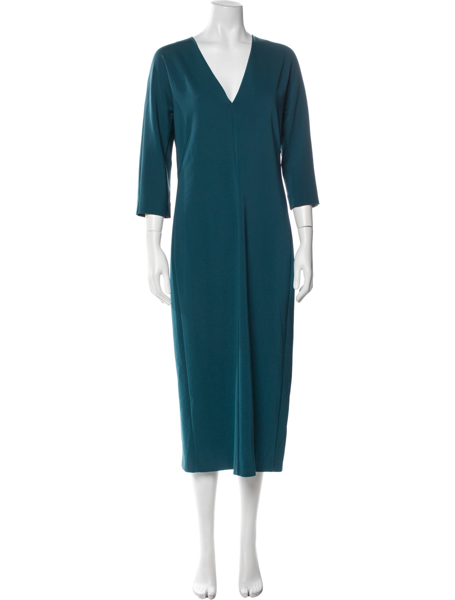 Max Mara V-Neck Long Dress