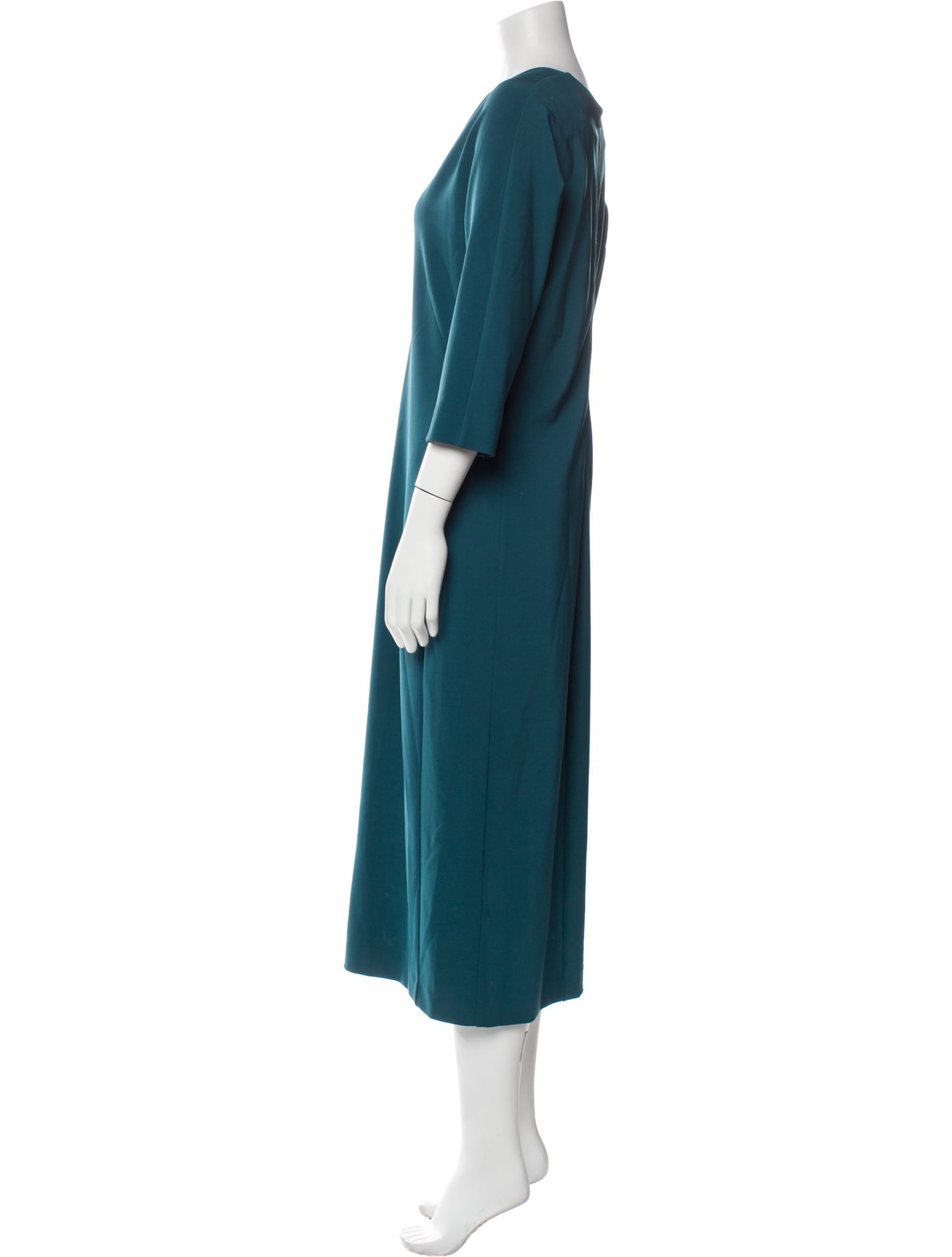 Max Mara V-Neck Long Dress