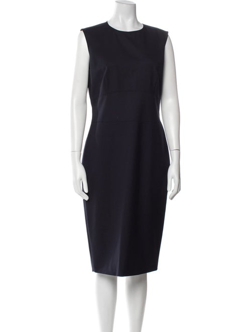 Max Mara Virgin Wool Midi Length Dress
