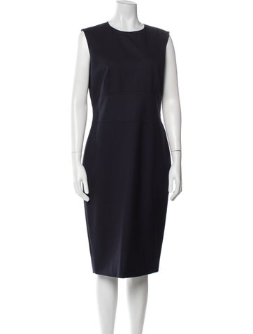 Max Mara Dresses Virgin Wool Midi Length Dress S