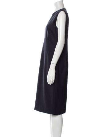 Max Mara Virgin Wool Midi Length Dress