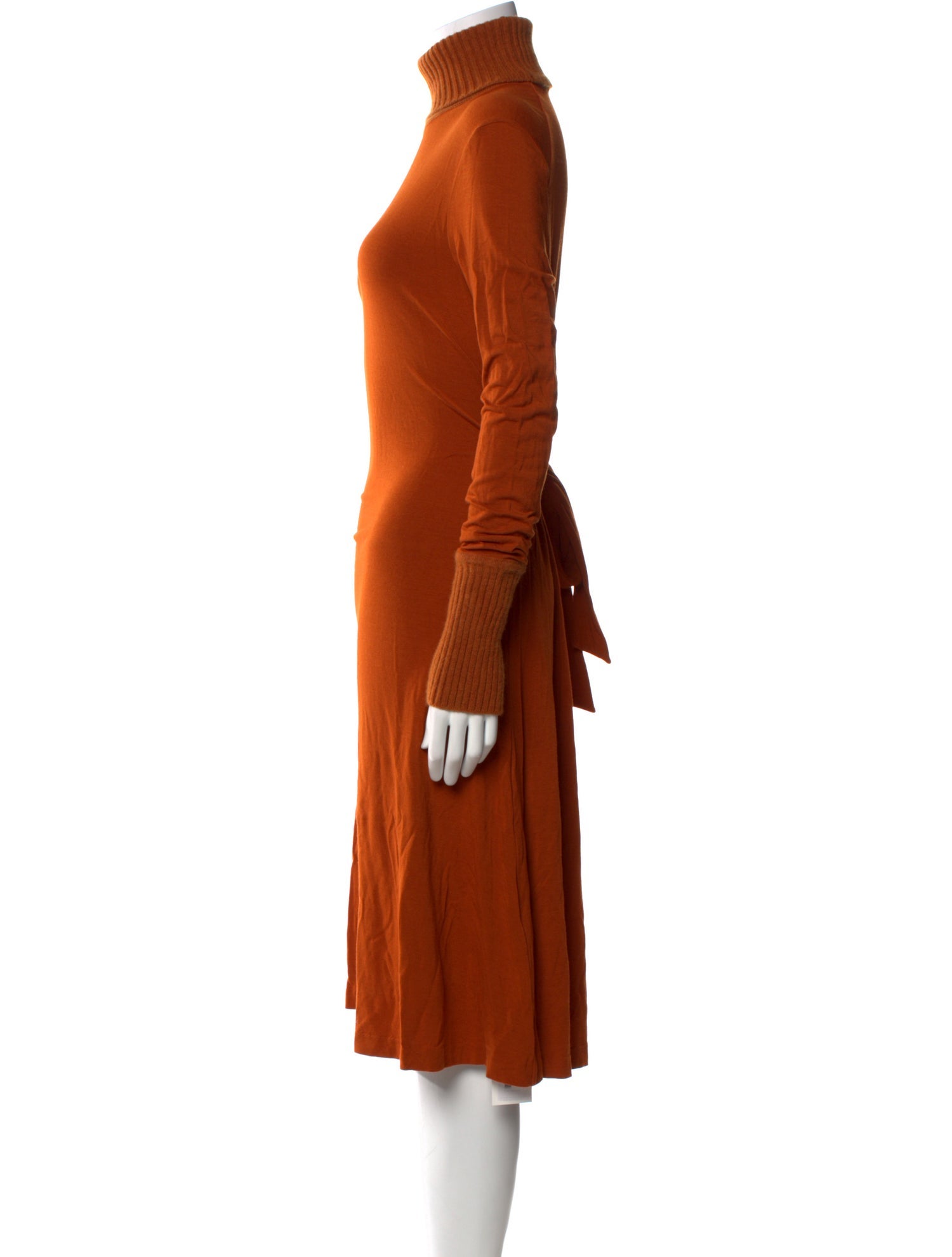 Max Mara Turtleneck Midi Length Dress