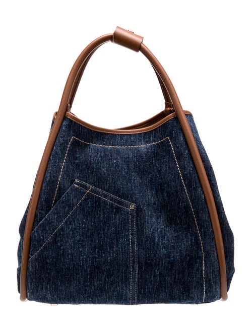 Max Mara Denim Top Handle Bag