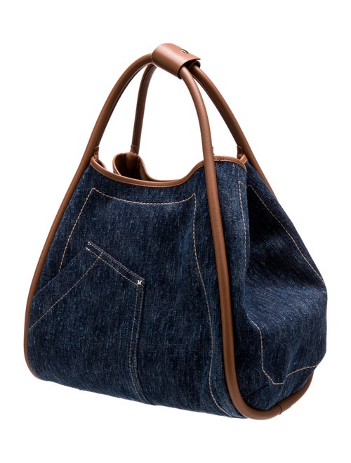 Max Mara Denim Top Handle Bag