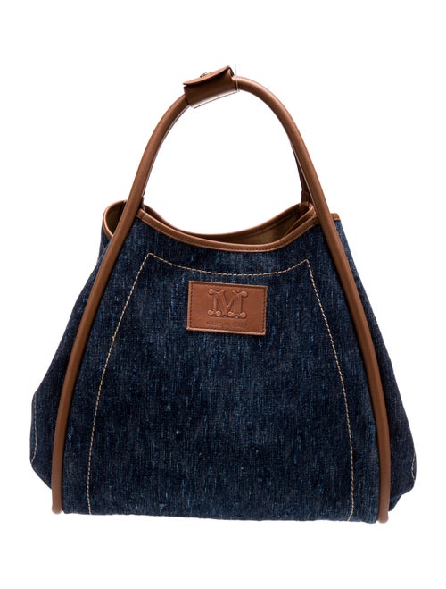 Max Mara Denim Top Handle Bag