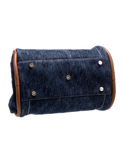 Max Mara Denim Top Handle Bag