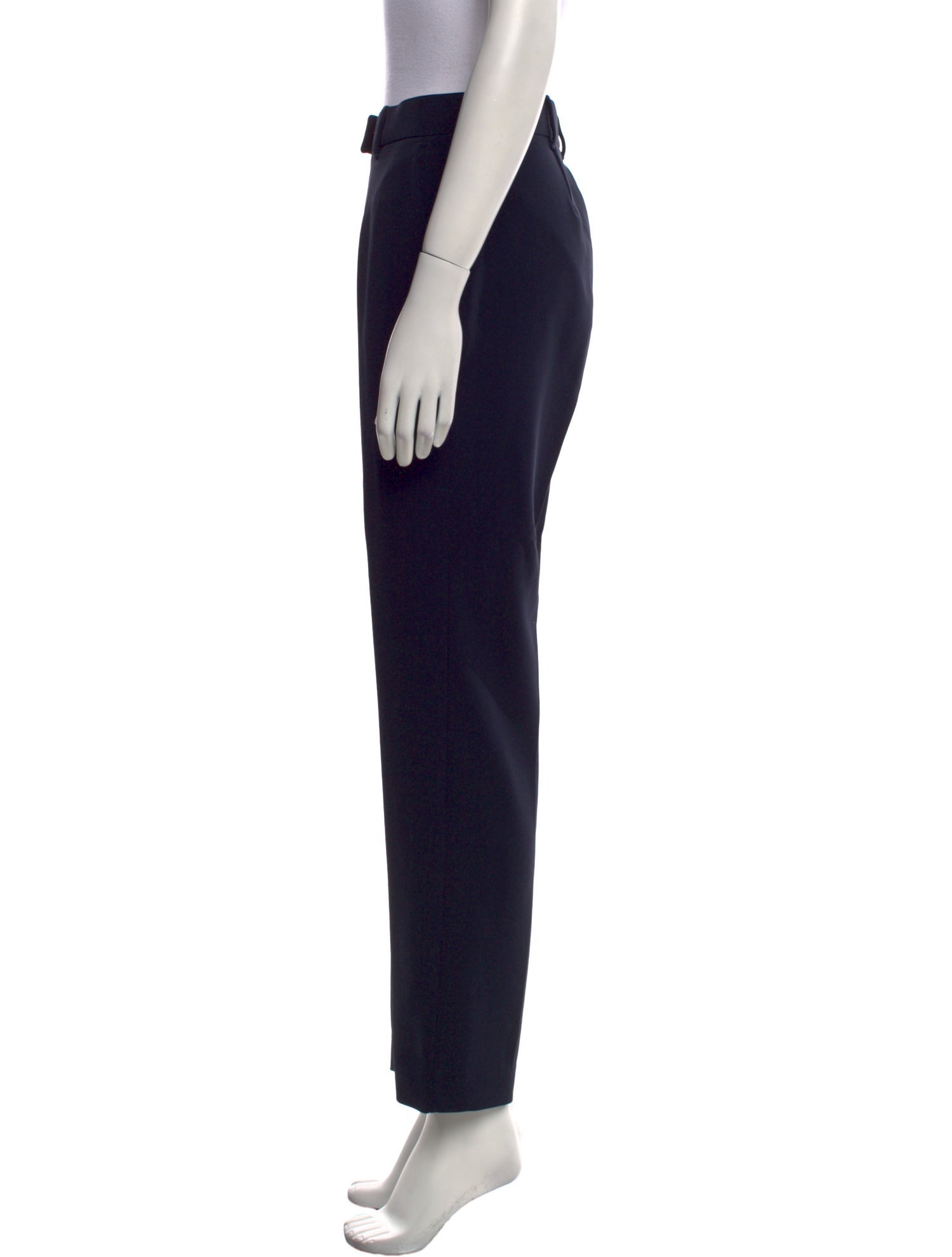 Max Mara Studio Wool Straight Leg Pants