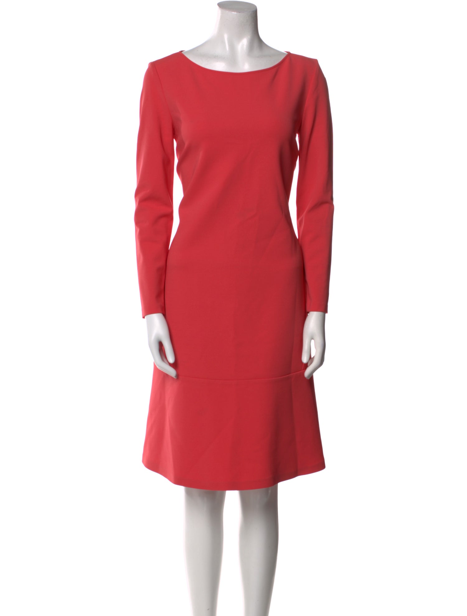 Max Mara Bateau Neckline Knee-Length Dress