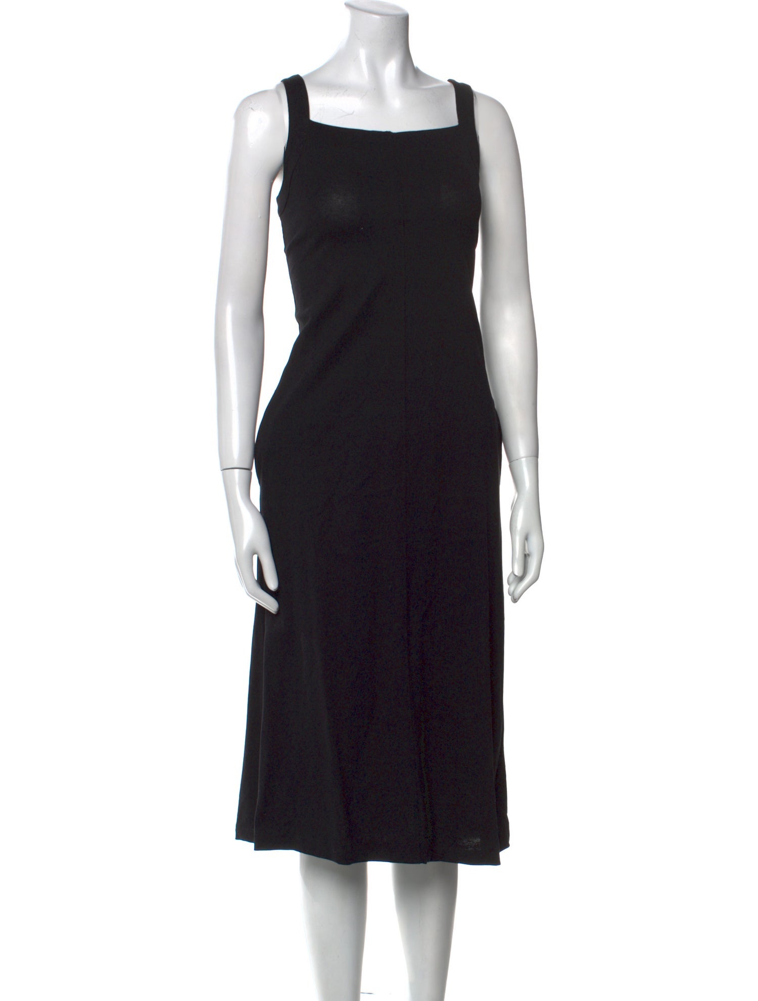 Max Mara Square Neckline Midi Length Dress