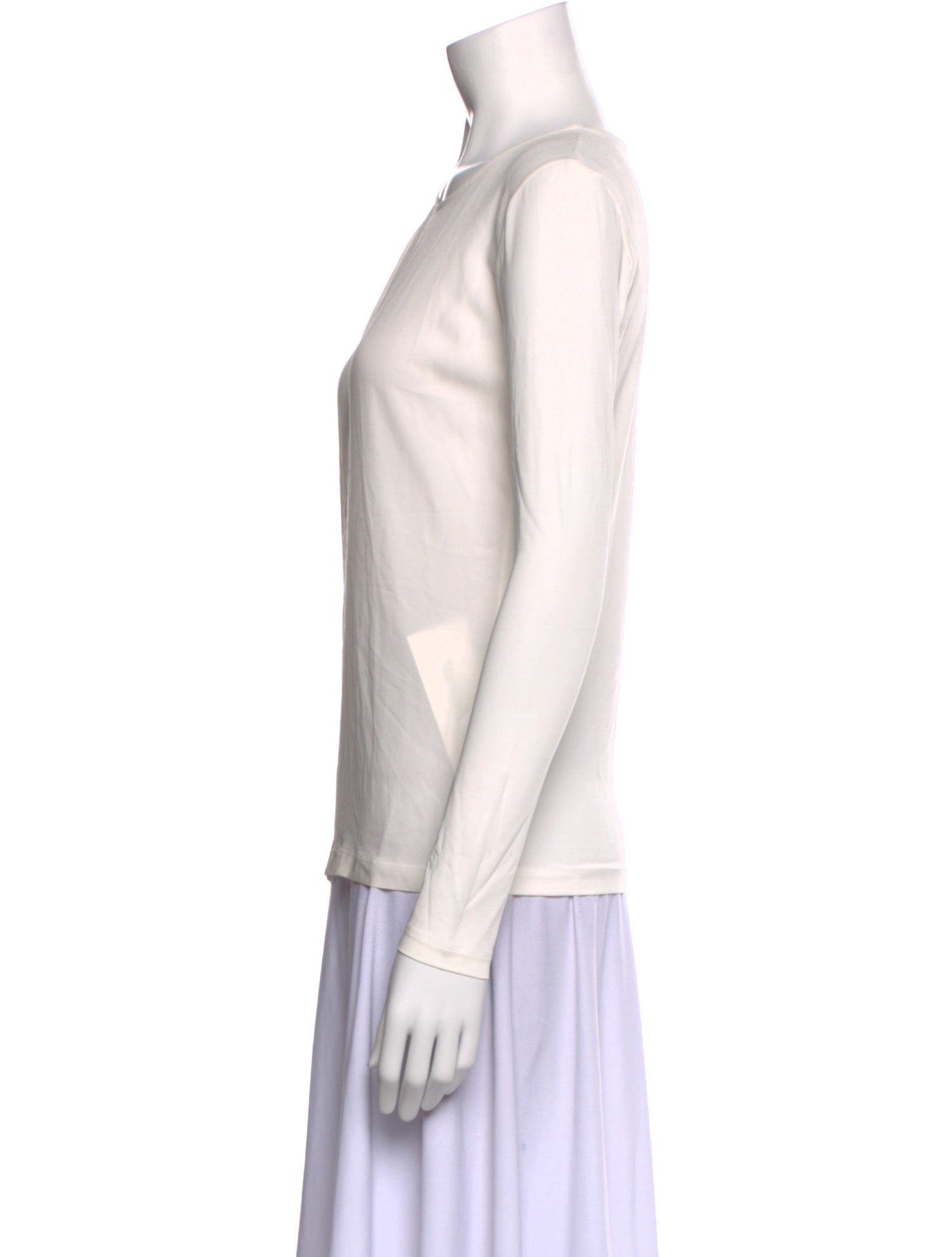 Max Mara Silk Bateau Neckline Top
