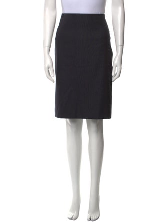 Max Mara Virgin Wool Knee-Length Skirt