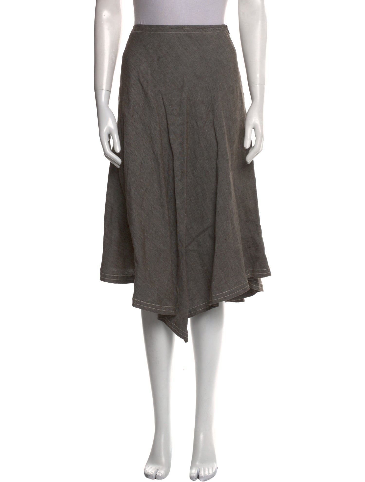 Max Mara Linen Knee-Length Skirt