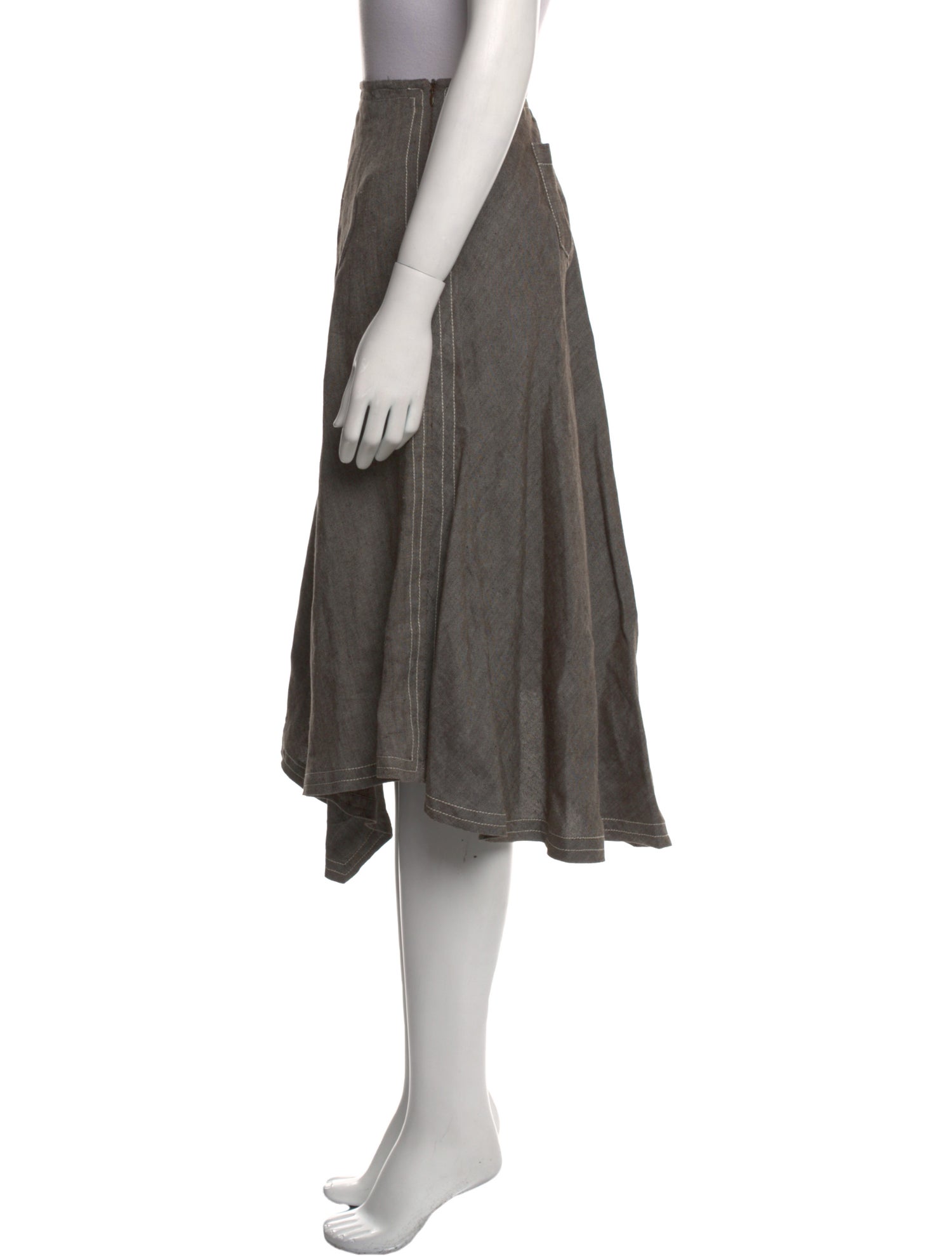 Max Mara Linen Knee-Length Skirt