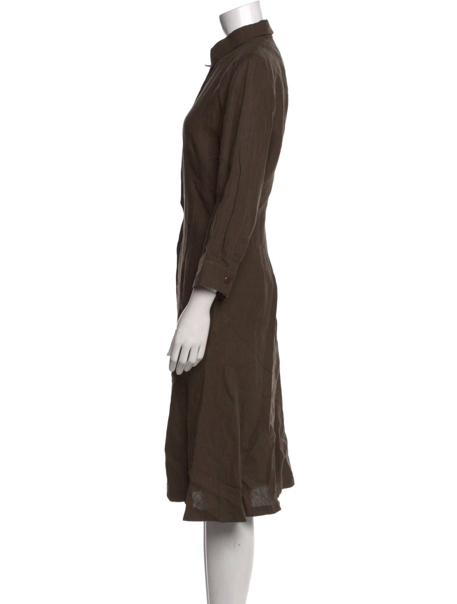 Max Mara Linen Knee-Length Dress