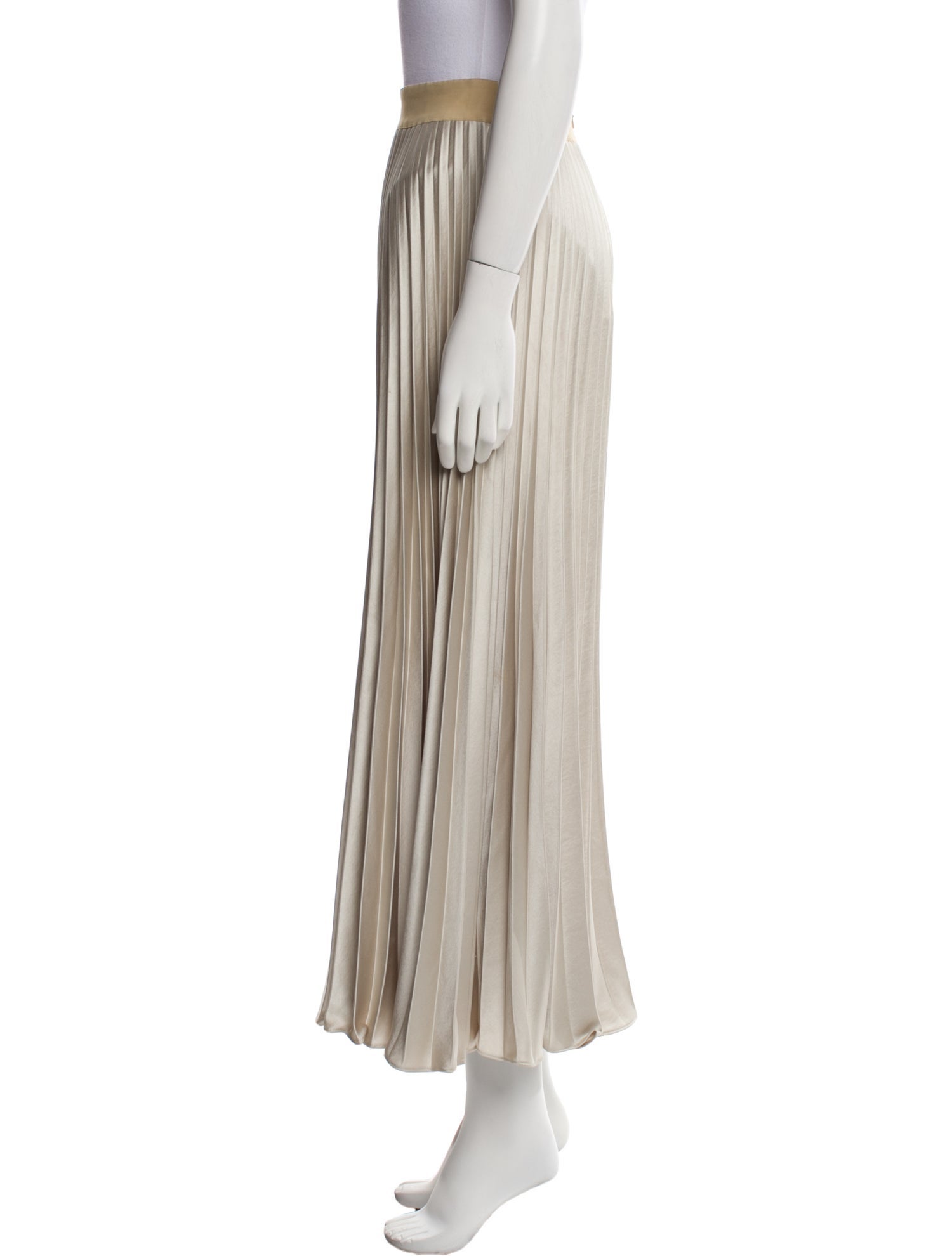 Max Mara Pleated Accents Long Skirt