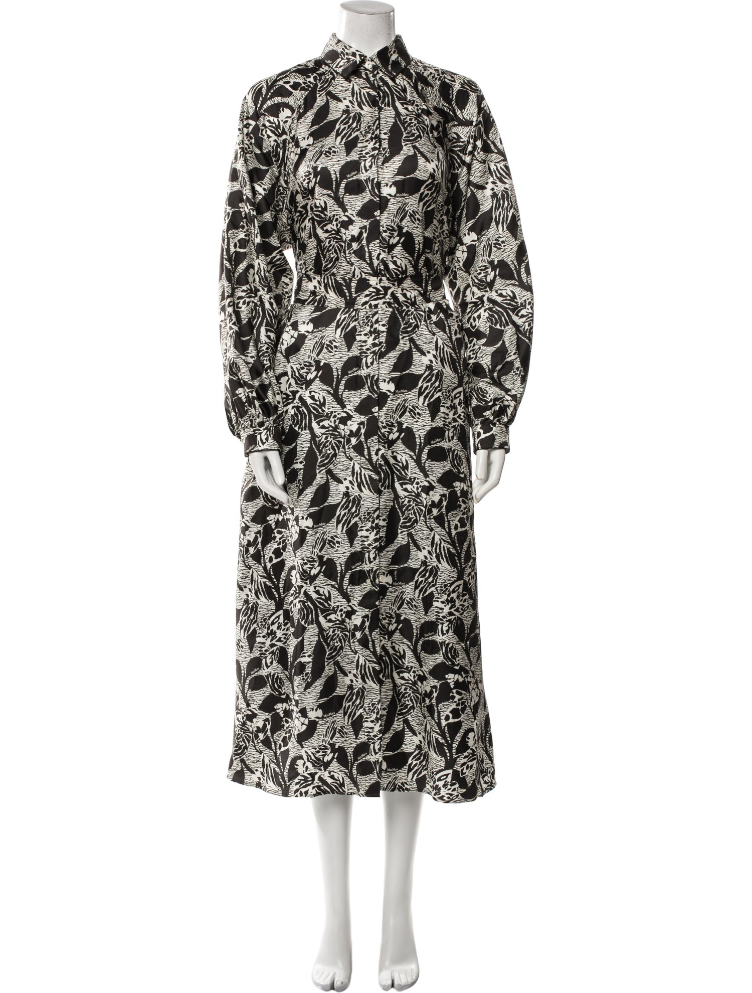 Max Mara Printed Long Dress