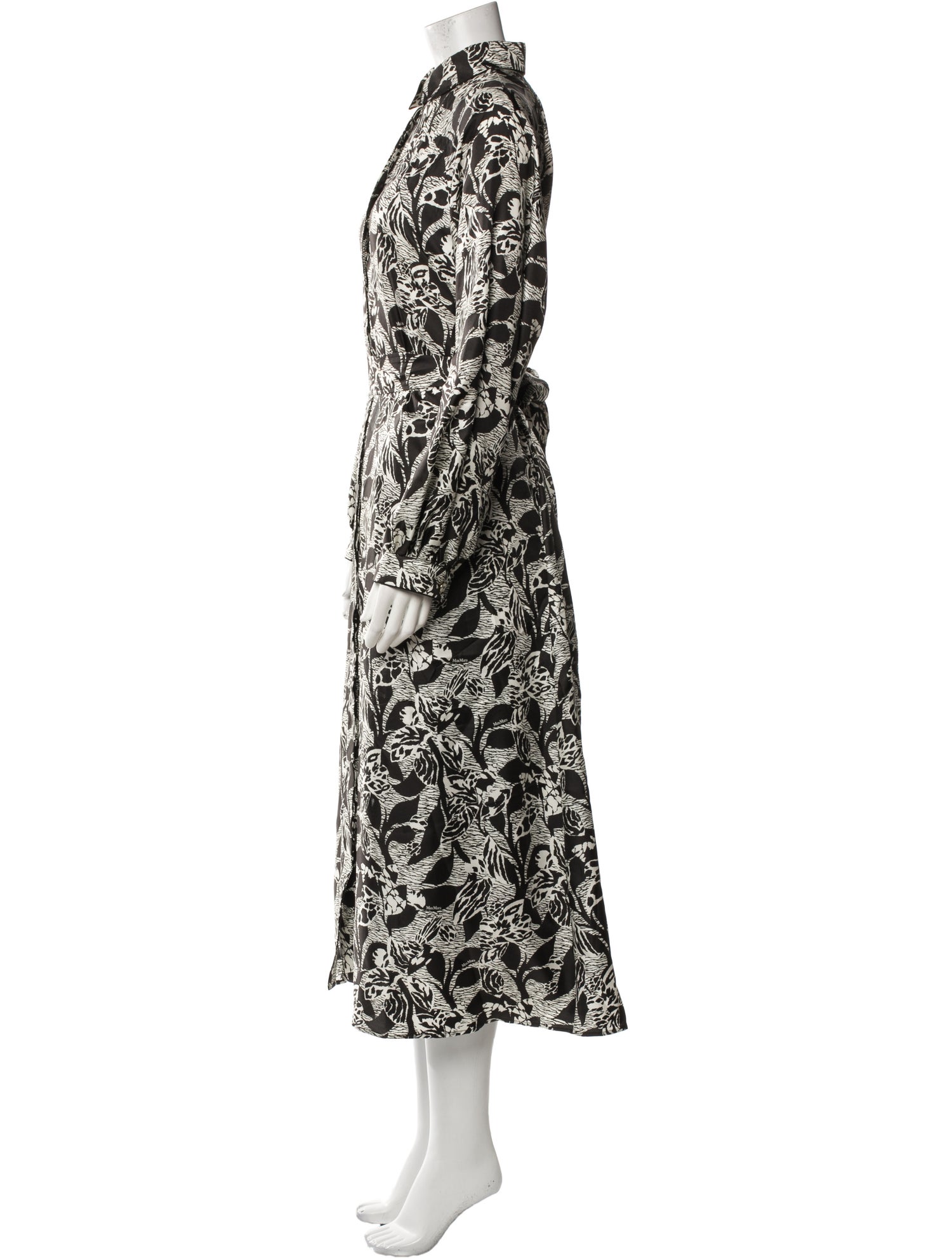 Max Mara Printed Long Dress