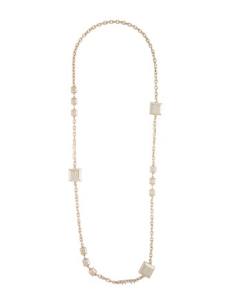 Max Mara Monogram Chain Link Necklace