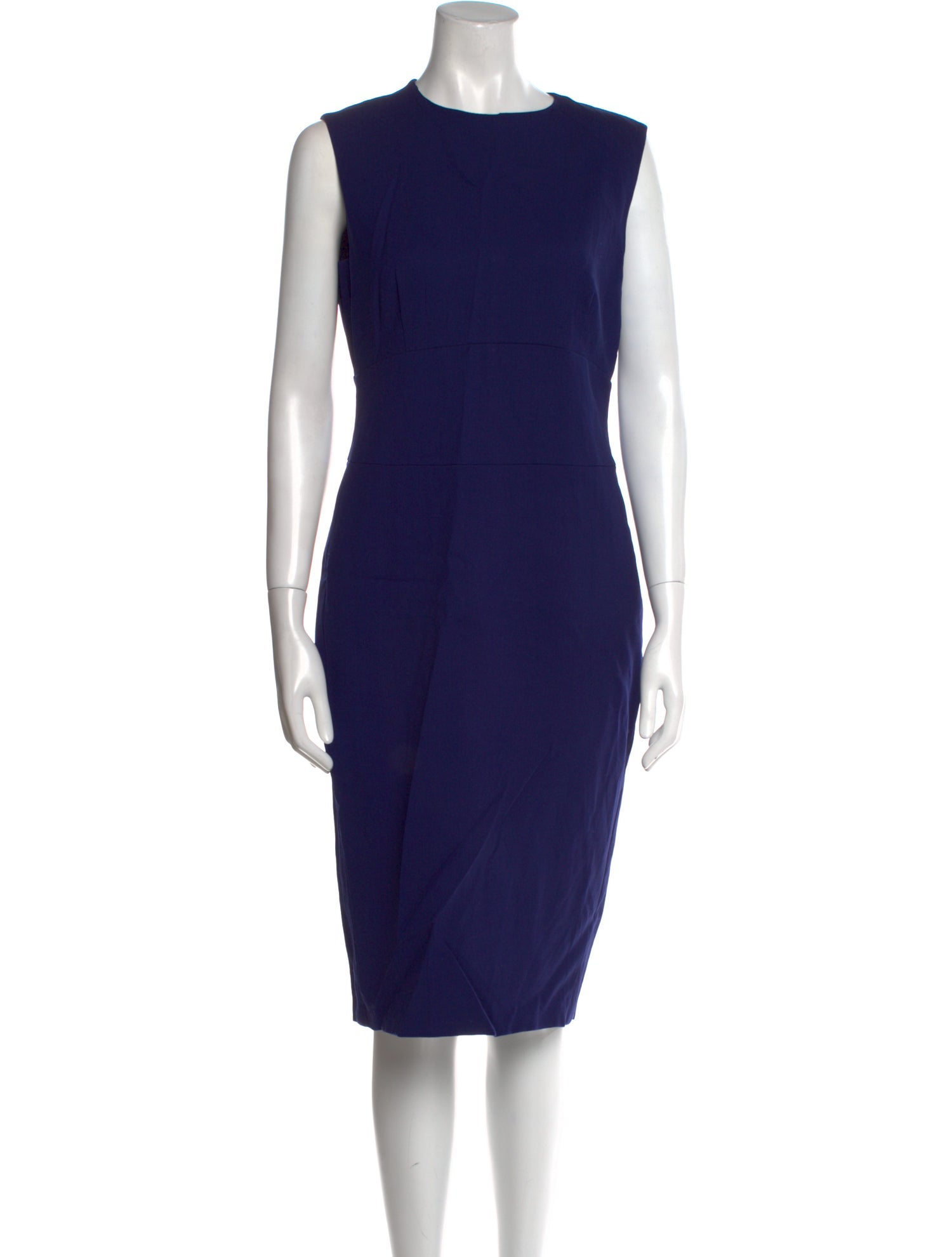 Max Mara Crew Neck Midi Length Dress
