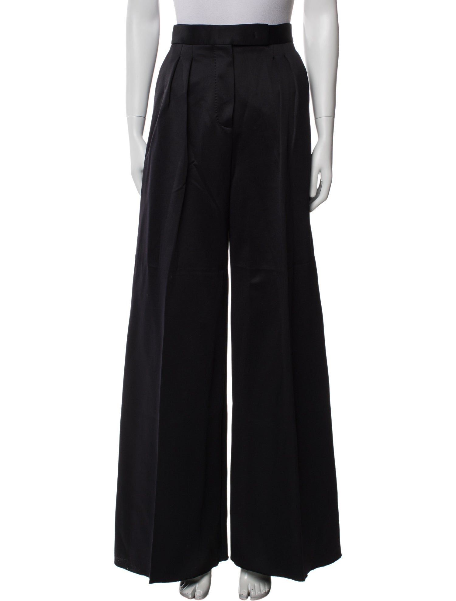Max Mara Virgin Wool Wide Leg Pants