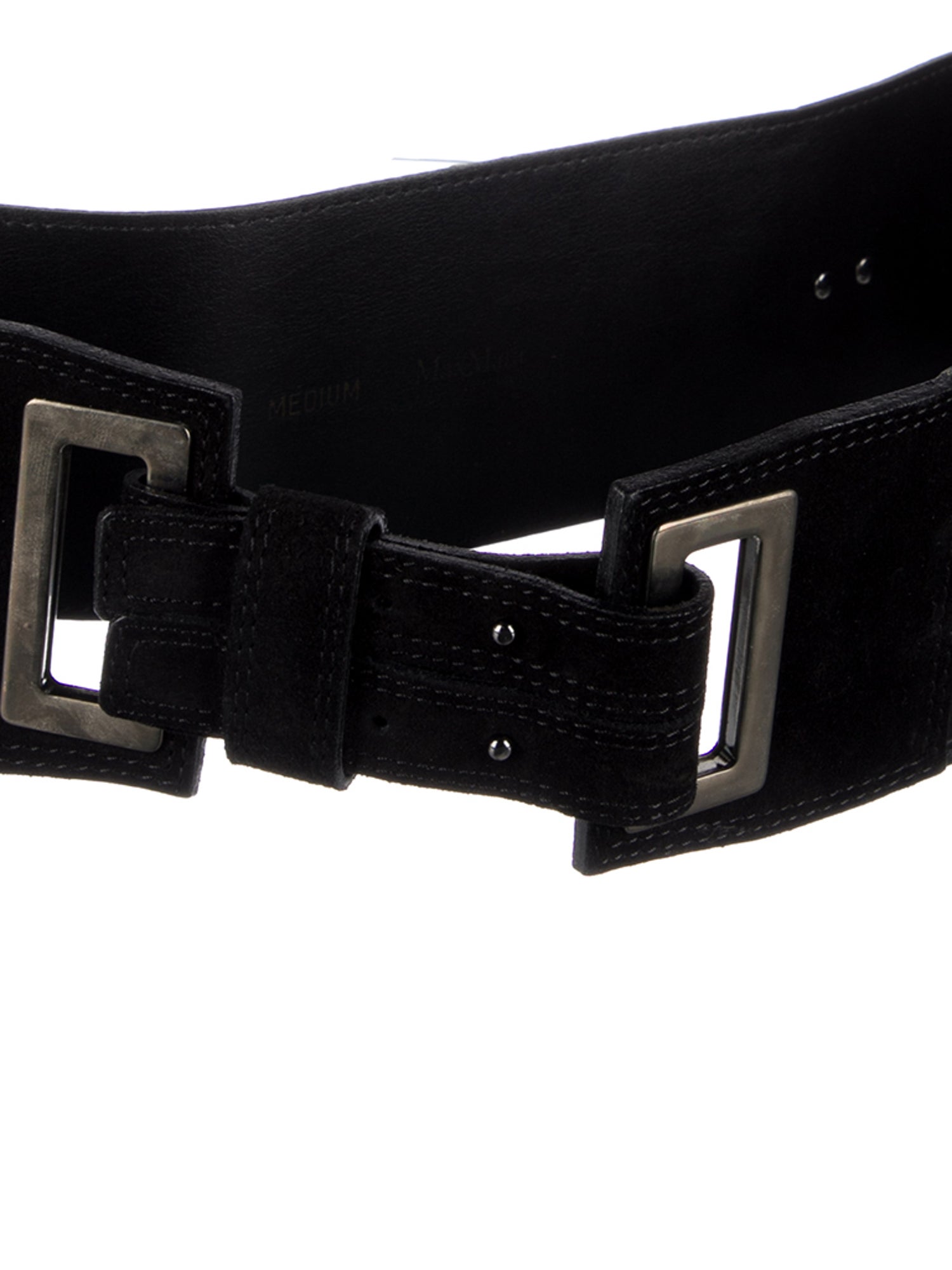Max Mara Wide Embossed Leather Belt