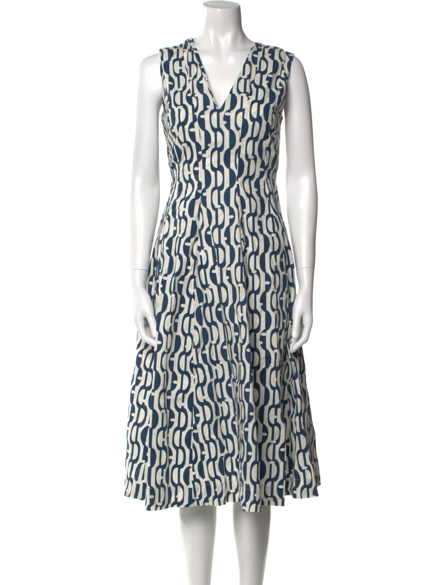 Max Mara Printed Midi Length Dress